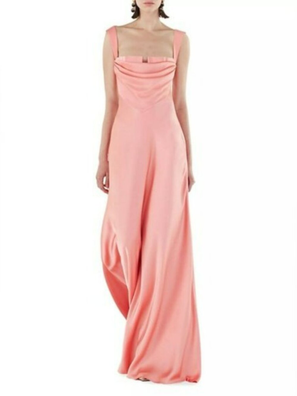 Elegant Pink Maxi Dress